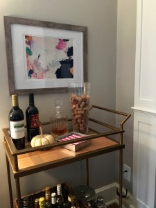 After: Bar Cart from Target 