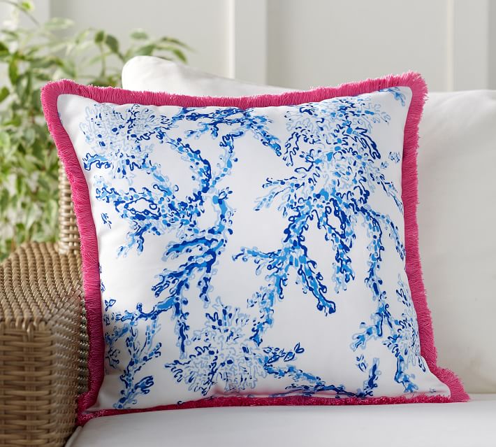 Lilly Pulitzer Coral Pillow