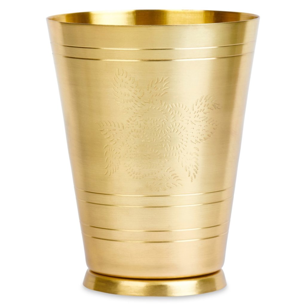 gold pencil cup