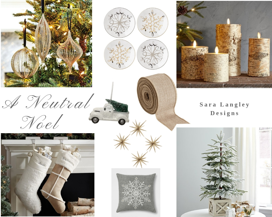 Neutral holiday color palette