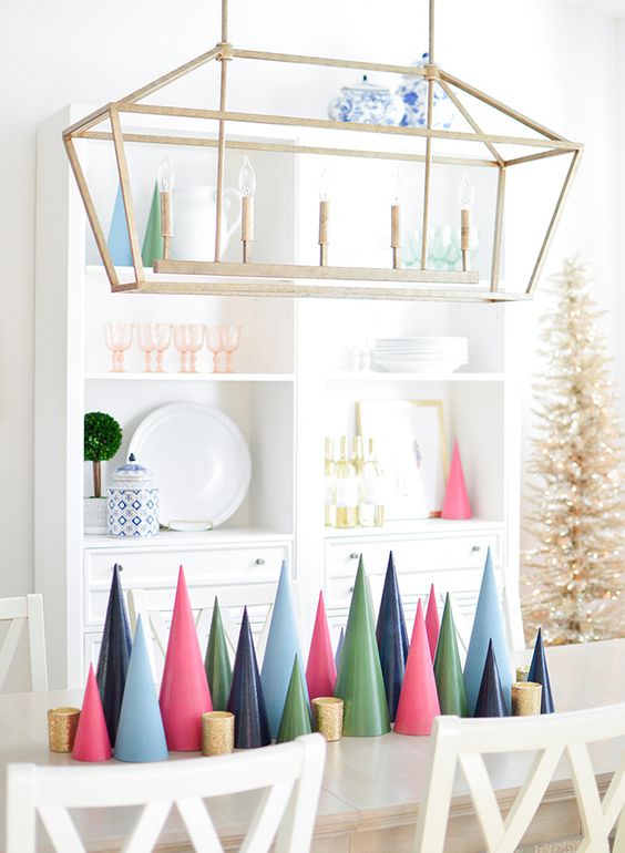 colorful holiday table